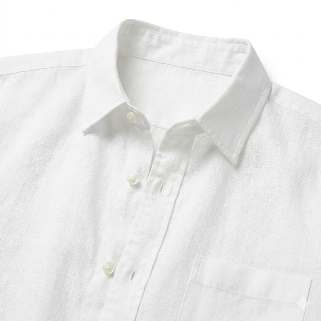 White Premium Irish Linen Shirt
