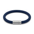 Navy Marine Rope Bracelet with Matte Steel Clasp