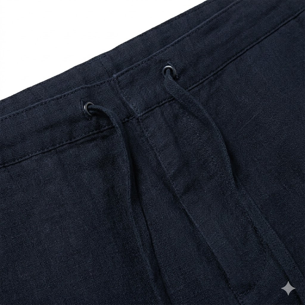 Classic Linen Chino Shorts – Navy