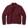 Burgundy Cotton Blend Harrington Jacket